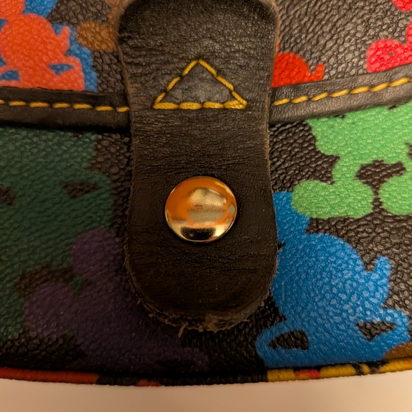 Dooney & Bourke Multicolor Mickey Mouse Silhouettes Patterned Wristlet - Picture 8 of 9